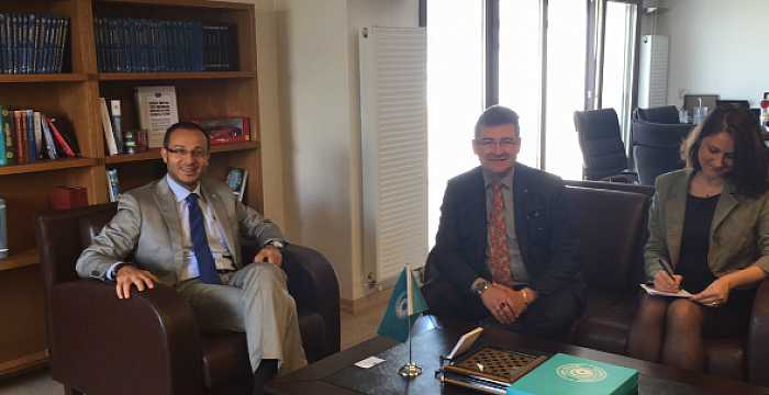 Mr. François Naucodie First Secretary, Advisor of Foreign Policy Political Affairs of EU Delegation to Turkey was received by Secretary General Ambassador Ramil Hasanov on June 12, 2015.