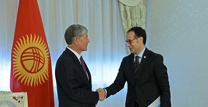 H.E. Almazbek Atambayev, the President of Kyrgyz Republic received Turkic Council Secretary General Ambassador Ramil Hasanov. 