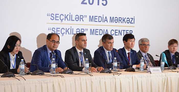 Turkic Council International Election Observation Mission monitoring the Parliamentary Elections of the Republic of Azerbaijan held a press conference on 2 November 2015