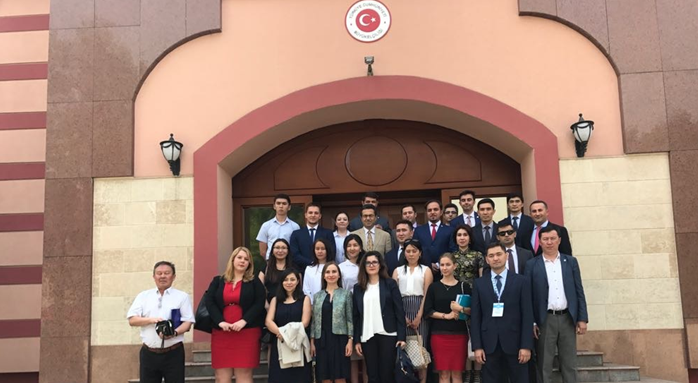 Turkic Council Junior Diplomats 4th Training program participants visited the Turkish Embassy in Bishkek.