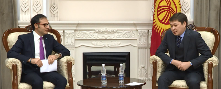 The video coverage of bilateral meeting of Secretary General of the Turkic Council Ambassador Ramil Hasanov with the Prime Minister of the Kyrgyz Republic, Sapar Isakov.