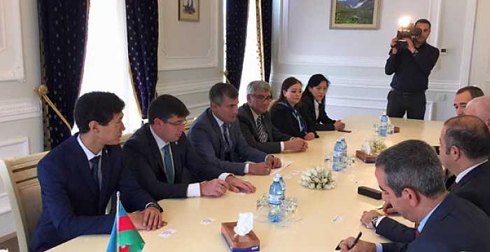 The Deputy Secretary General of the Turkic Council Dr. Ömer Kocaman met with the Chairman of the Azerbaijan Central Election Commission Mazahir Panahov.