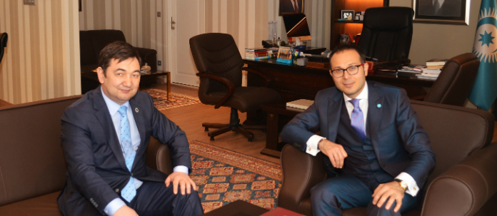 Deputy Secretary General of the Turkic Council Dr. Ömer Kocaman met with Alymbek Orozbekov, Head of Investment and PPP Department and Amangeldy Davletaliev, Senior Vice-President of the Chamber of Commerce and Industry of the Kyrgyz Republic