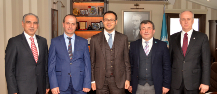 The Secretary General of the Turkic Council Ambassador Ramil Hasanov met with the President of the Union of Architects and Engineers of Turkic World Mr. İlyas Demirci on 3 March 2016.