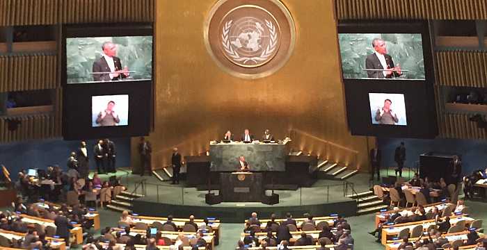 The Secretary General of the Turkic Council Ambassador Ramil Hasanov attended Closing Session of the UN Summit held on 27 September 2015 in New York.  