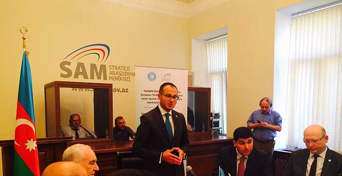 First Meeting of the Foreign Policy Research Official Centers of the Member States of the Turkic Council was hosted in Baku on 8 May 2015 by SAM Azerbaijan. 