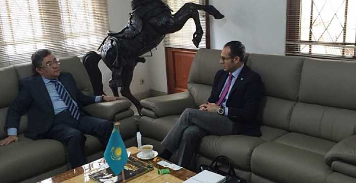 Secretary General of the Turkic Council Ambassador Ramil Hasanov met with Ambassador of Kazakhstan to the Republic of Indonesia Askhat Orazbay.