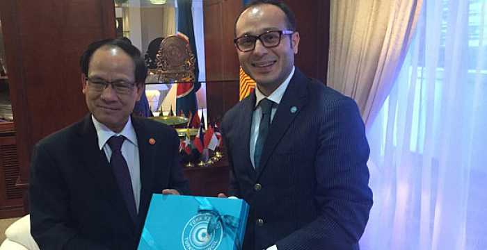 Secretary General of the Turkic Council Ambassador Ramil Hasanov met with the Secretary General of ASEAN Li Luong Minh on 24 November 2015