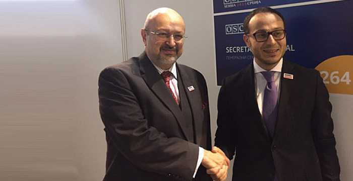 Secretary General of the Turkic Council Ambassador Ramil Hasanov  had a meeting with Secretary General of the OSCE ambassador Lamberto Zannier on the margins of the 22nd OSCE Ministerial Council Meeting in Belgrade 