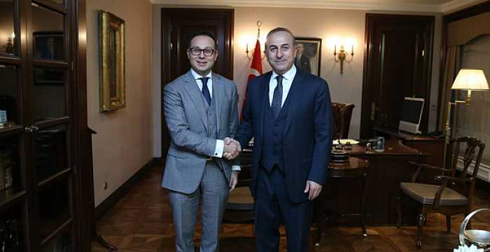 Secretary General of the Turkic Council Ambassador Ramil Hasanov is received by Mevlüt Çavuşoğlu, Minister of Foreign Affairs of the Republic of Turkey on 5 January 2016.