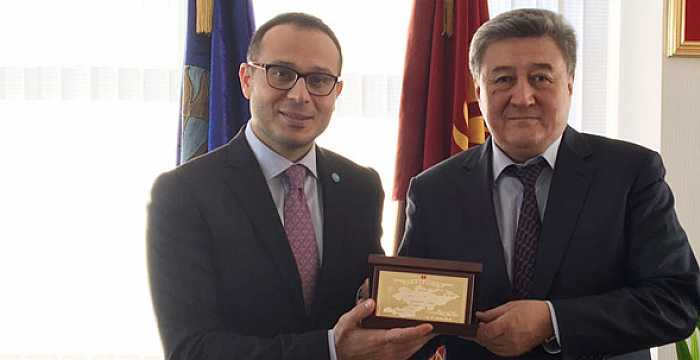 Secretary General of the Turkic Council Ambassador Ramil Hasanov met with Adamkul Djunusov, President of the Customs Committee of the Prime Ministry of Kyrgyz Republic.