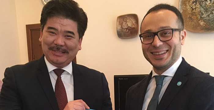 Secretary General of the Turkic Council Ambassador Ramil Hasanov met with Mr. Altinbek Maksutov, Minister of Culture, Tourism and Information of Kyrgyz Republic.