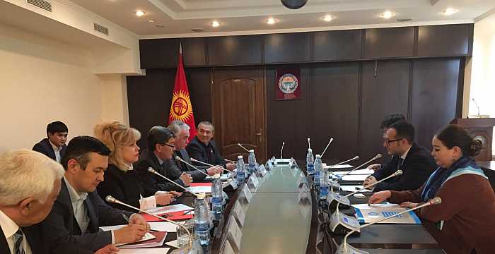 Turkic Council Secretary General Ambassador Ramil Hasanov met with Mr. Argınbek Malabaev, Minister of Transport and Communication of Kyrgyz Republic.