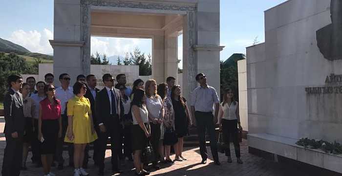 Turkic Council Junior Diplomats 4th Training program participants visited Ata-beyit and Chingiz Aitmatov Memorial Complex in Chong-Tash