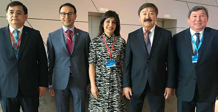 Secretary General of the Turkic Council Ambassador Ramil Hasanov participated in the session named `Turkic Heritage at the Crossroads of Cultures and Civilizations` and hosted by the Turkic Culture and Heritage Foundation.