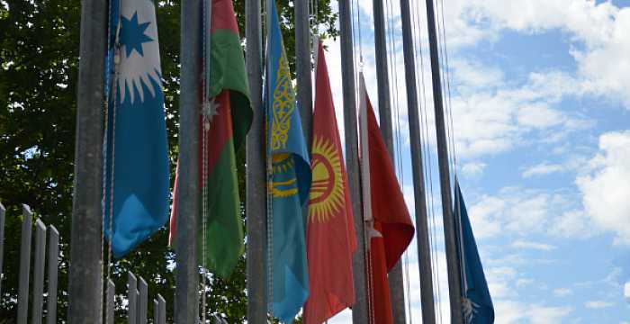 The flags were lowered to half staff as a sign of mourning at the Turkic Council Secretariat for those who lost their lives in the terrorist attacks happened both in Kazakhstan and Turkey. 