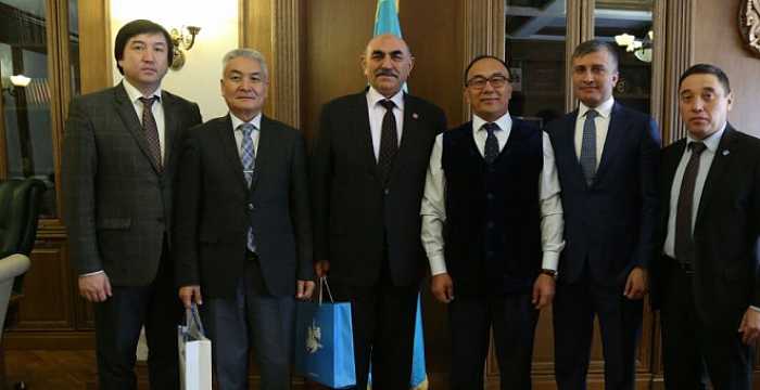 The delegation of the Turkic Council Turkic University Union visited  L.N. Guilev Eurasian National University in Astana.