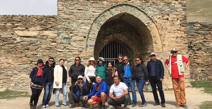 The Delegation attending Turkic Council Modern Silk Road Joint Tour’s 2nd Fam Trip continues discovering attractions of Kyrgyzstan along  the Silk Road.