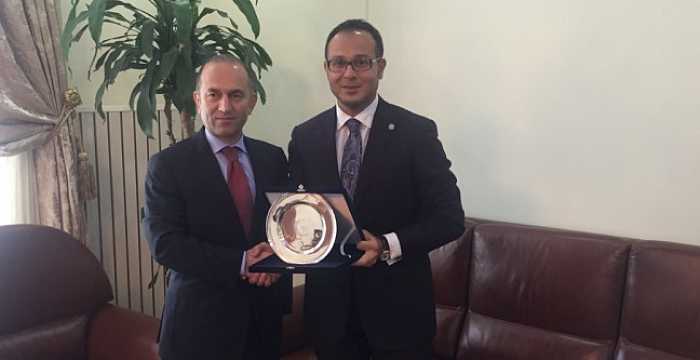 Secretary General of the Turkic Council Ambassador Ramil Hasanov paid a courtesy visit to the newly appointed Consul General of the Republic of Azerbaijan to Istanbul, Mr. Mesim Hacıyev.