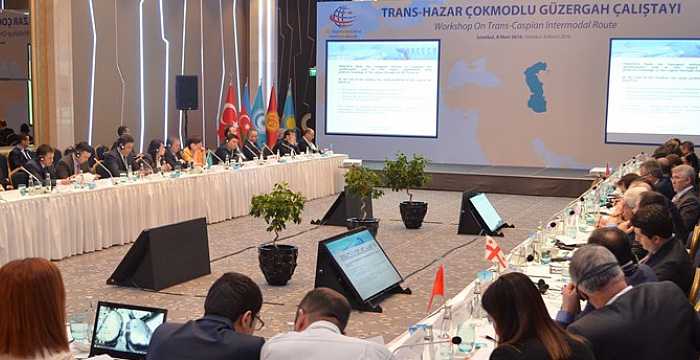 Turkic Council Workshop on Trans-Caspian Intermodal Route has started on 8 March 2016 in Istanbul.