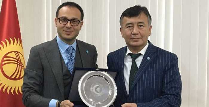 Secretary General of the Turkic Council Ambassador Ramil Hasanov visited Mr. İbragim Junusov Ambassador of the Kyrgyz Republic to Ankara.