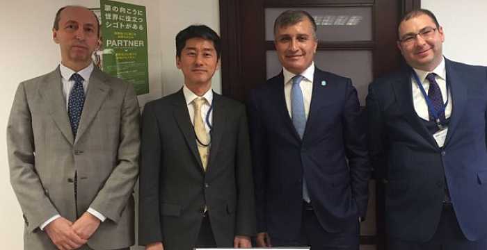 Genel Sekreter Yardımcısı Dr. Ömer Kocaman ve Proje Direktörü Ferid Demirli, Japonya Uluslararası İşbirliği Ajansı (JICA) Kıdemli Temsilcisi Matsuoki Hideaki ile görüştü.