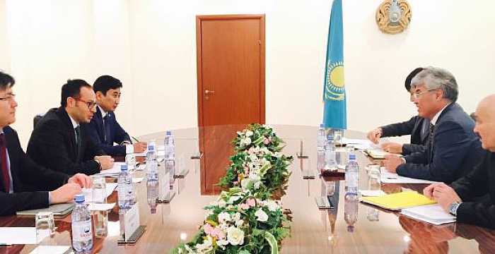 Secretary General of the Turkic Council Ambassador Ramil Hasanov met with Mr. Arystanbek Mukhamediuly, Minister of Culture and Sport of the Republic of Kazakhstan.