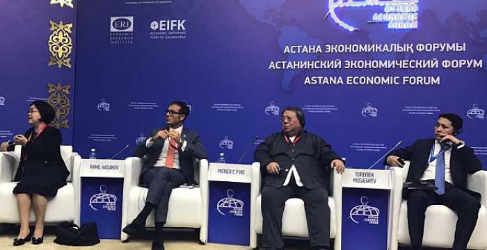 Secretary General of the Turkic Council Ambassador Ramil Hasanov participated at the Astana Economic Forum. 