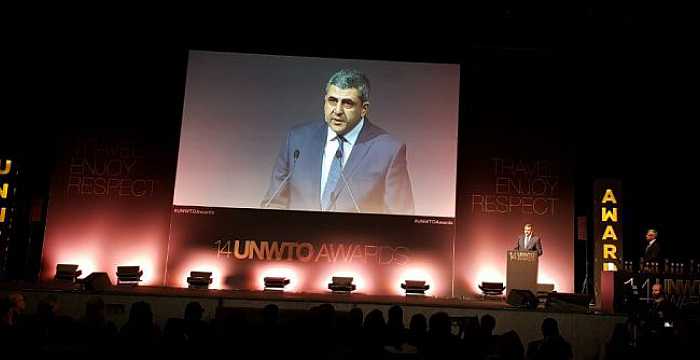 Türk Konseyi Genel Sekreteri Büyükelçi Ramil Hasanov, FİTUR çerçevesinde düzenlenen BM Dünya Turizm Örgütü (UNWTO) Ödül Töreni`ne katılmıştır.