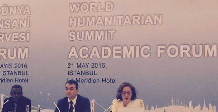 Project Director Pelin Musabay Baki participated in the Academic Forum of the World Humanitarian Summit hosted by SAM Turkey.