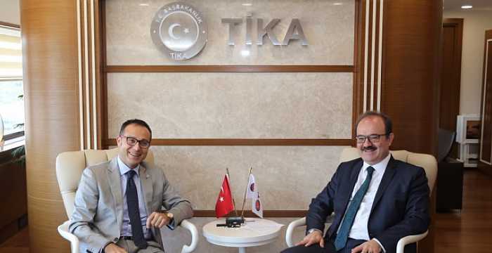 Secretary General of the Turkic Council Ambassador Ramil Hasanov visited Dr. Serdar Çam, President of TİKA on 21 June 2016 in Ankara.