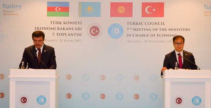 Joint Press Conference of Minister of Economy H.E. Nihat Zeybekci and Secretary General of the Turkic Council Ambassador Ramil Hasanov was held after 7th Meeting of the Ministers in charge of Economy.