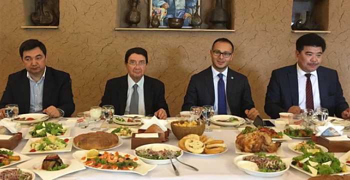 Secretary General Ambassador Ramil Hasanov participated in the official lunch given by Altynbek Maksutov, Minister of Culture, Information and Tourism of the Kyrgyz Republic.