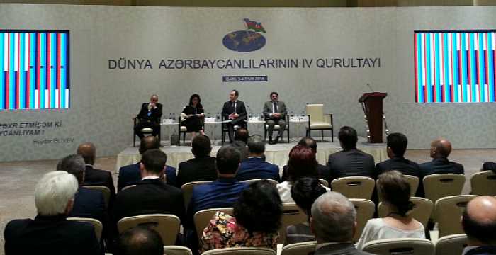 The delegation headed by the Secretary General of the Turkic Council Ambassador Ramil Hasanov attended the second day of the 4th Congress of the World Azerbaijanis taking place on 3-4 June 2016 in Baku.