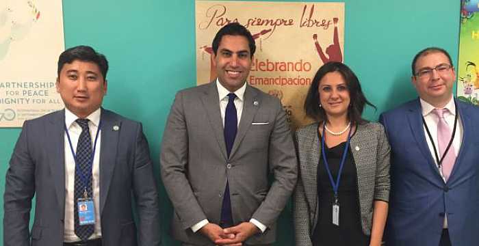 Project Directors of the Turkic Council had a bilateral meeting with Ahmad Alhendawi, UN Secretary General`s Envoy on Youth.