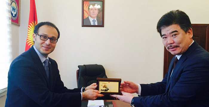 Secretary General of the Turkic Council Ambassador Ramil Hasanov met with Altinbek Maksutov, the Minister of Culture, Tourism and Information of the Kyrgyz Republic.