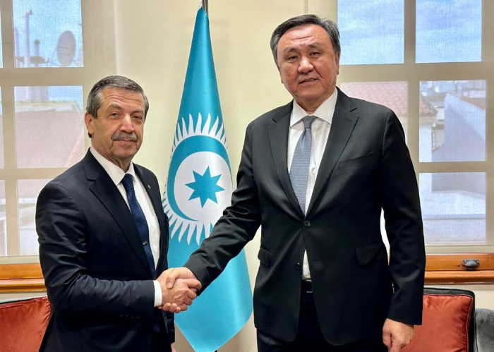 The Foreign Minister of TRNC visited the Secretary General of the OTS 