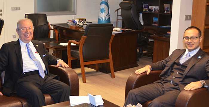 Dr. Akkan Suver, President of Marmara Group Foundation visited Ambassador Ramil Hasanov on 10 December 2014. 