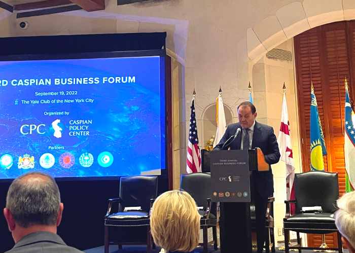 OTS Secretary General addressed the Third Caspian Business Forum in New York