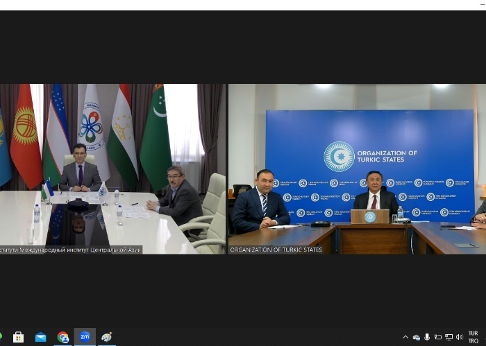 OTS Secretary General conducted an online-meeting with the Director of the International Institute of Central Asia.