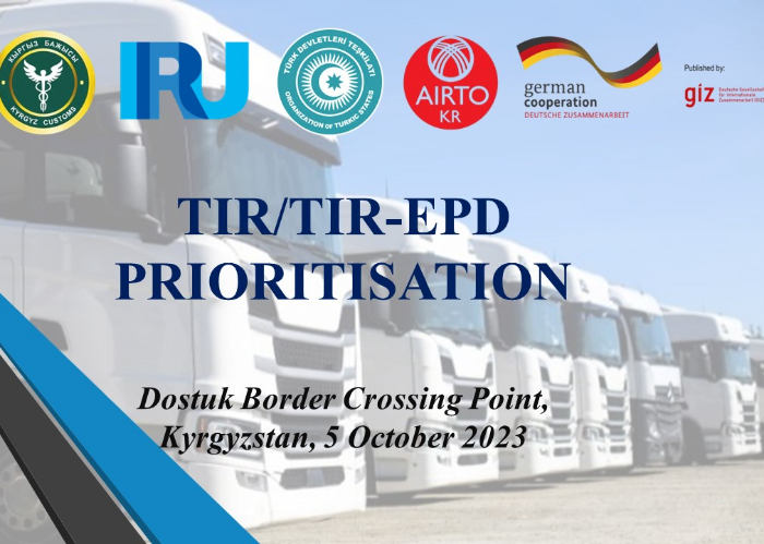 TIR/TIR-EPD prioritisation launched at the Dostuk border checkpoint, Kyrgyzstan