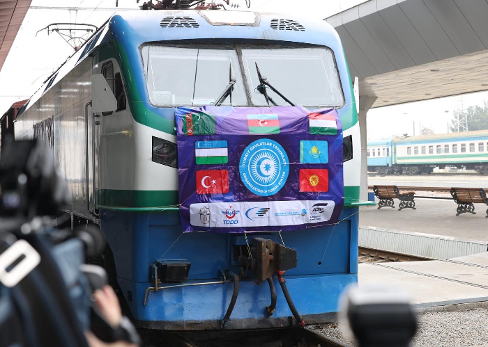 First freight train from Türkiye to Uzbekistan was launched within the Organization of Turkic States