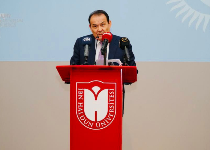 Secretary General of Organization of Turkic States addressed the professional and teaching staff at Ibn-Haldun University.  