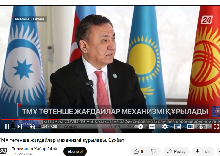 OTS Secretary General gave an interview to Kazakhstan