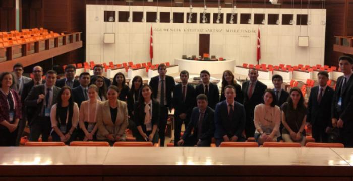 Turkic Council Junior Diplomats 5th Joint Training Program participants visited the Grand National Assembly of Turkey on 27 June 2018.