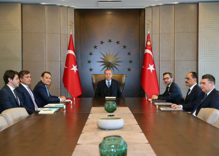 H.E. Recep Tayyip Erdoğan, President of the Republic of Turkey received the Secretary General of the Turkic Council, Baghdad Amreyev