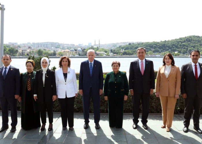 Turkish President received the heads of delegations participating in the 1st Meeting of the OTS Ministers of Family and Social Policies