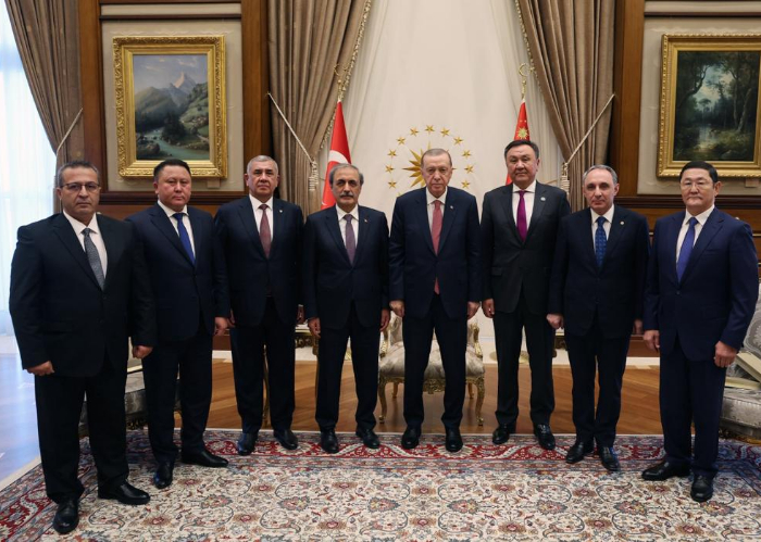 President of Türkiye received the OTS Secretary General and Prosecutors General of the OTS