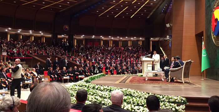 Doctorate Degree conferring ceremony is organized by the Union of Chambers and Commodity Exchanges of Turkey (TOBB) in honour of the President of Turkmenistan, H.E. Gurbanguly Berdimuhammedov