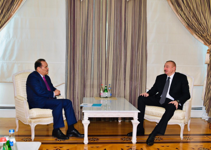 H.E. Ilham Aliyev, President of the Republic of Azerbaijan received the Secretary General of the Turkic Council Baghdad Amreyev